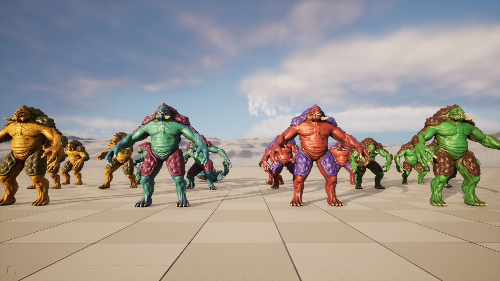 Turtle monster - Game Ready Low-poly 3D model_12