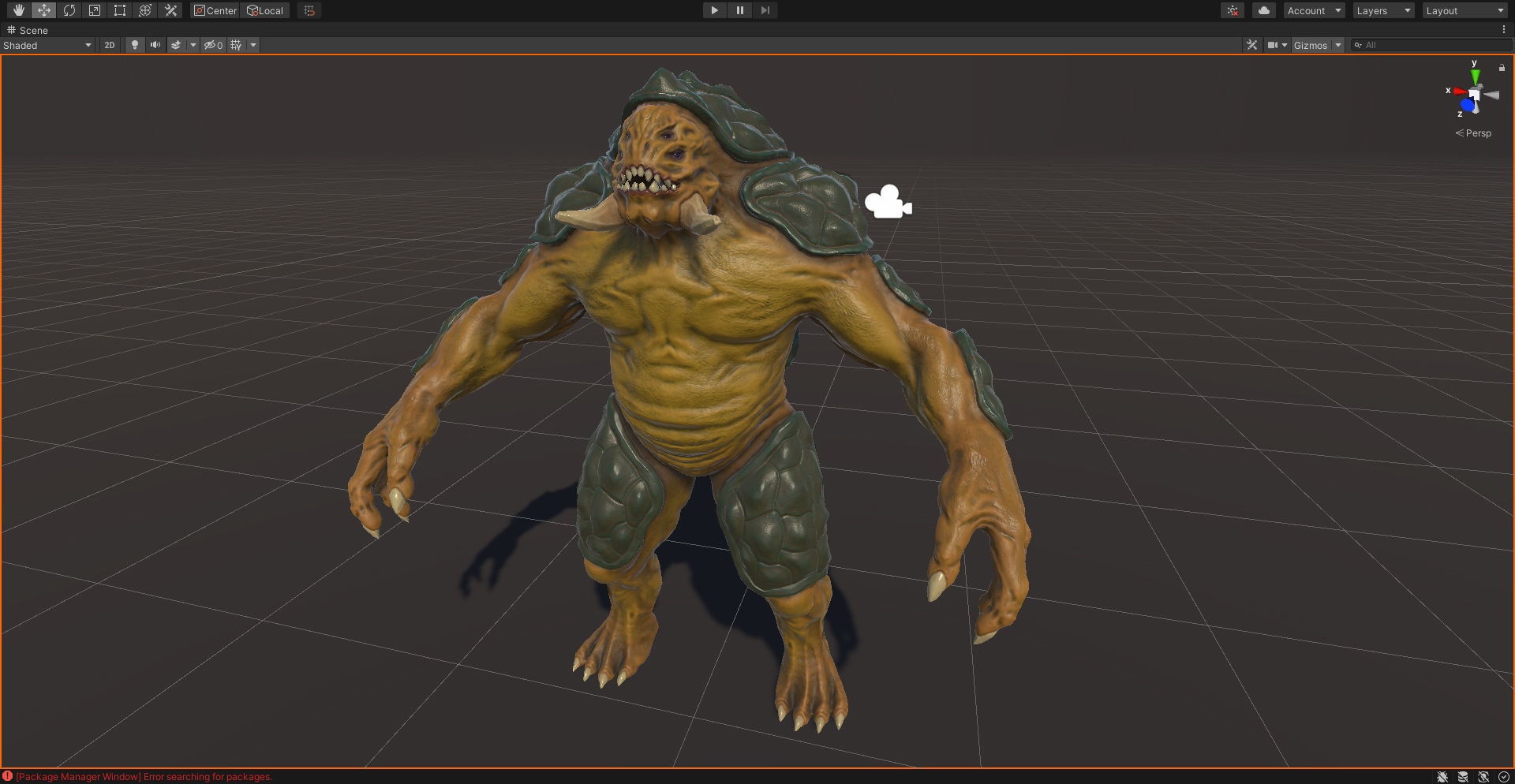 Turtle monster - Game Ready Low-poly 3D model_16