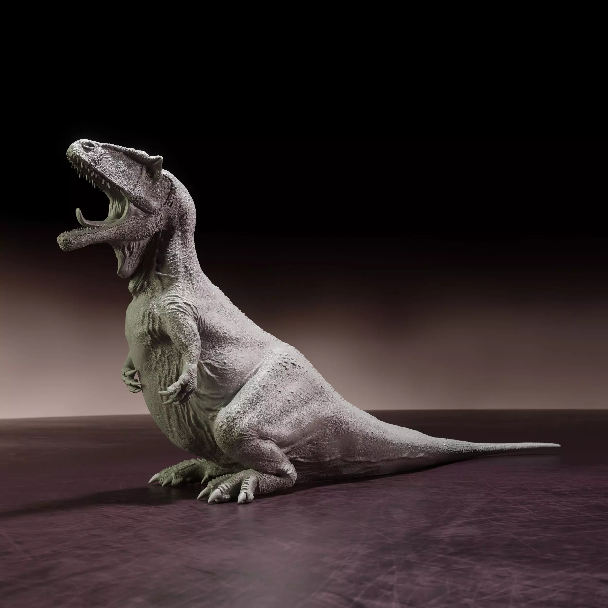 Carcharadontosaurus jawn - pre-supported dinosaur 3D print model_0
