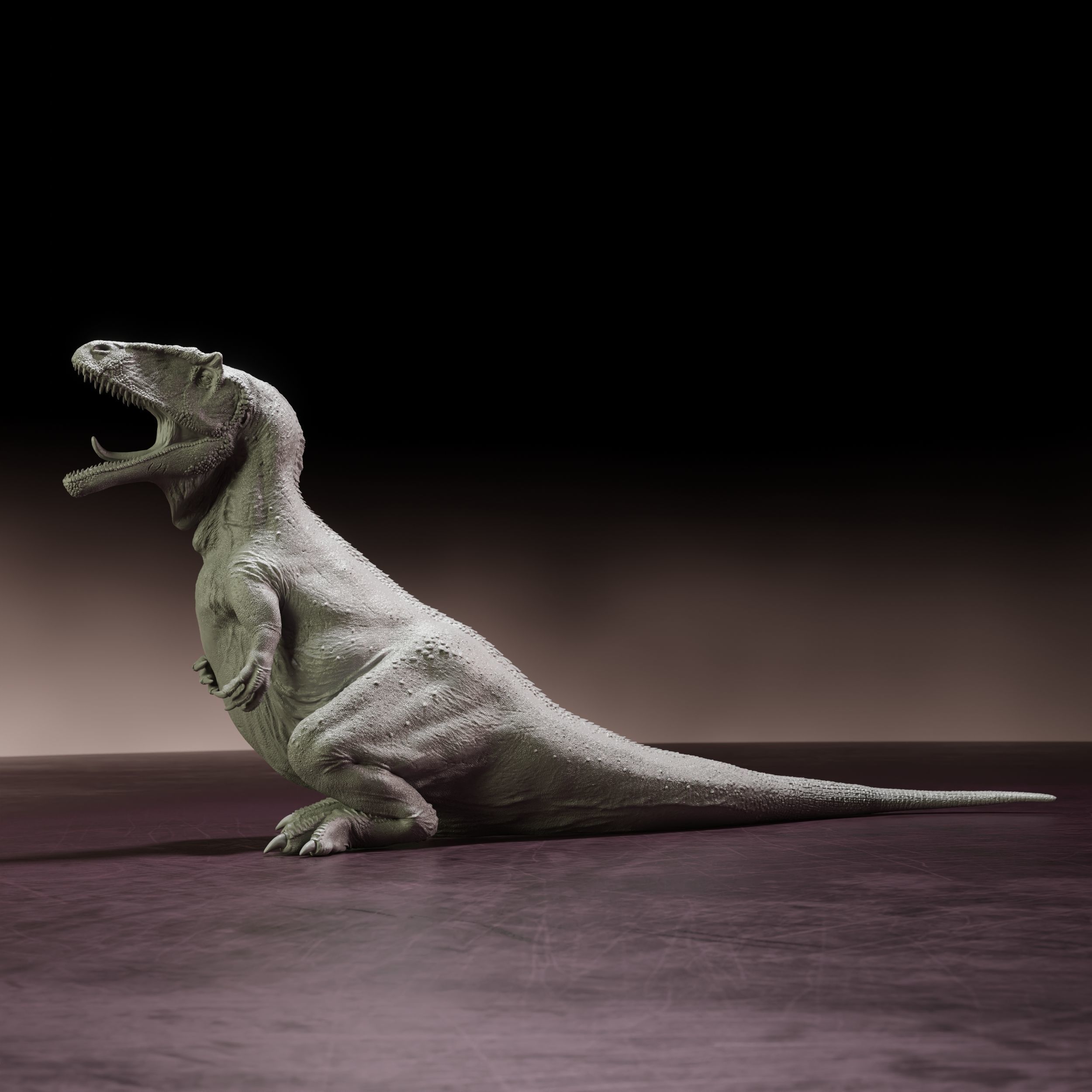 Carcharadontosaurus jawn - pre-supported dinosaur 3D print model_2