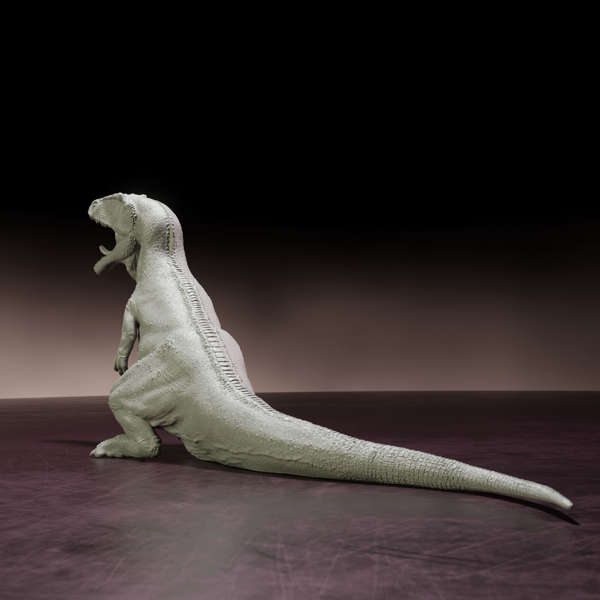 Carcharadontosaurus jawn - pre-supported dinosaur 3D print model_3