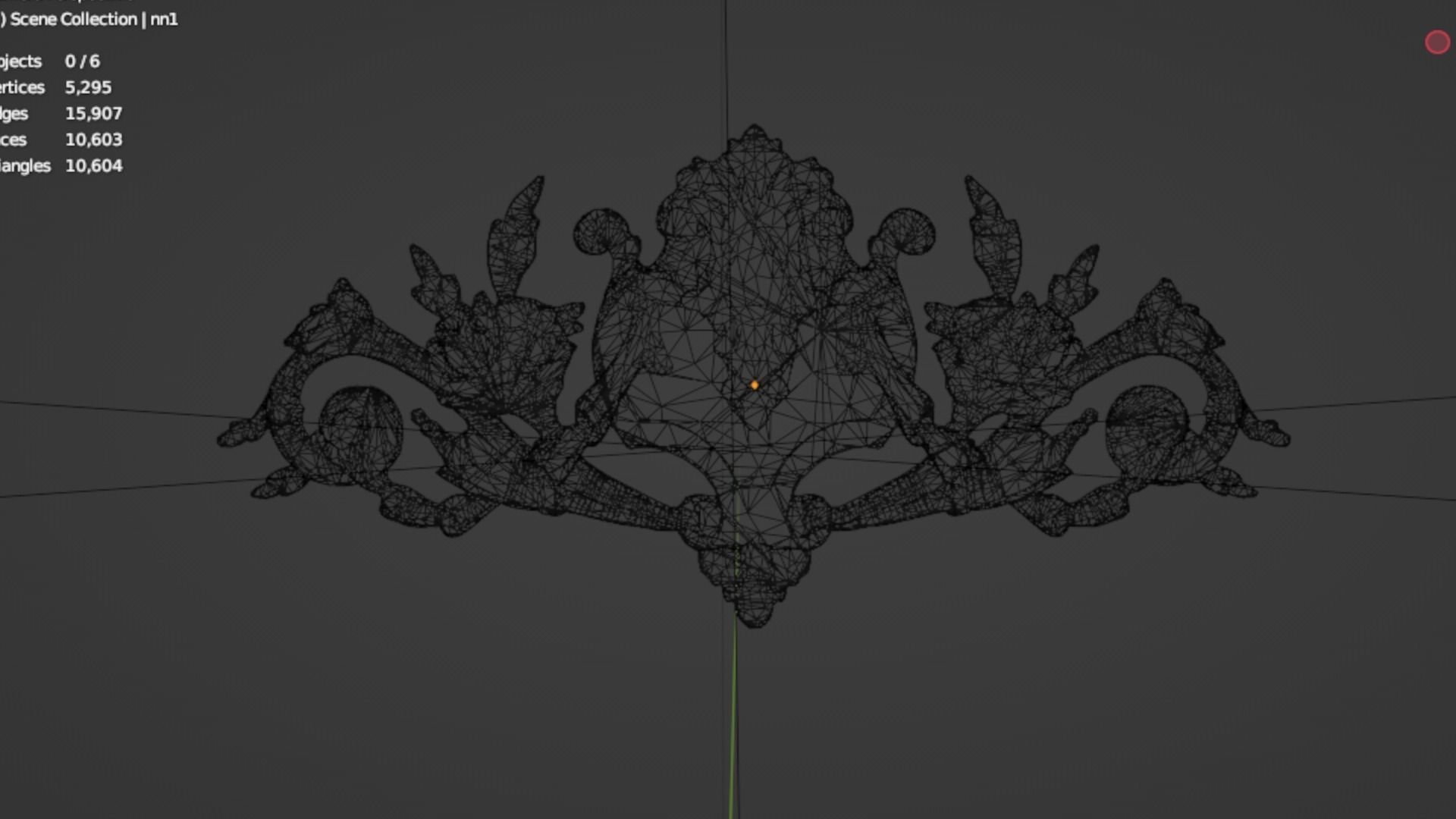 Classic decor ornament 220 3D model_5