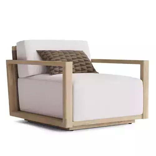 RH BELIZE TEAK LOUNGE CHAIR