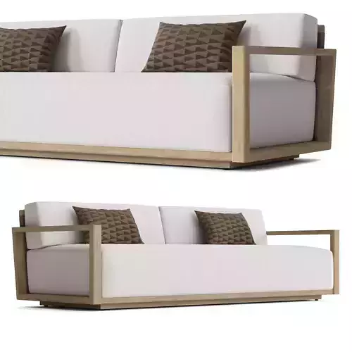 RH BELIZE TEAK SOFA 3D model