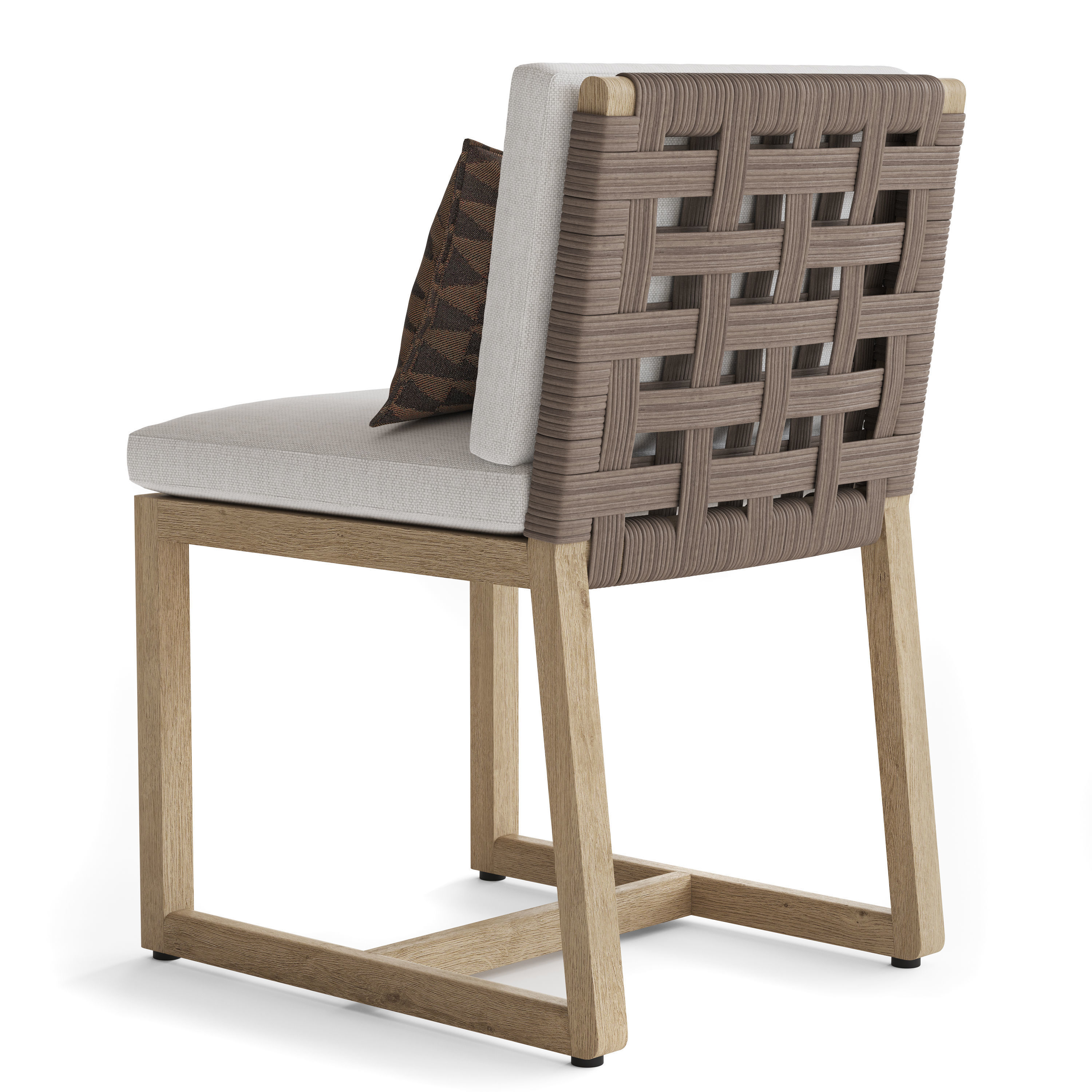 BELIZE TEAK RECTANGULAR DINING TABLE 3D model_6