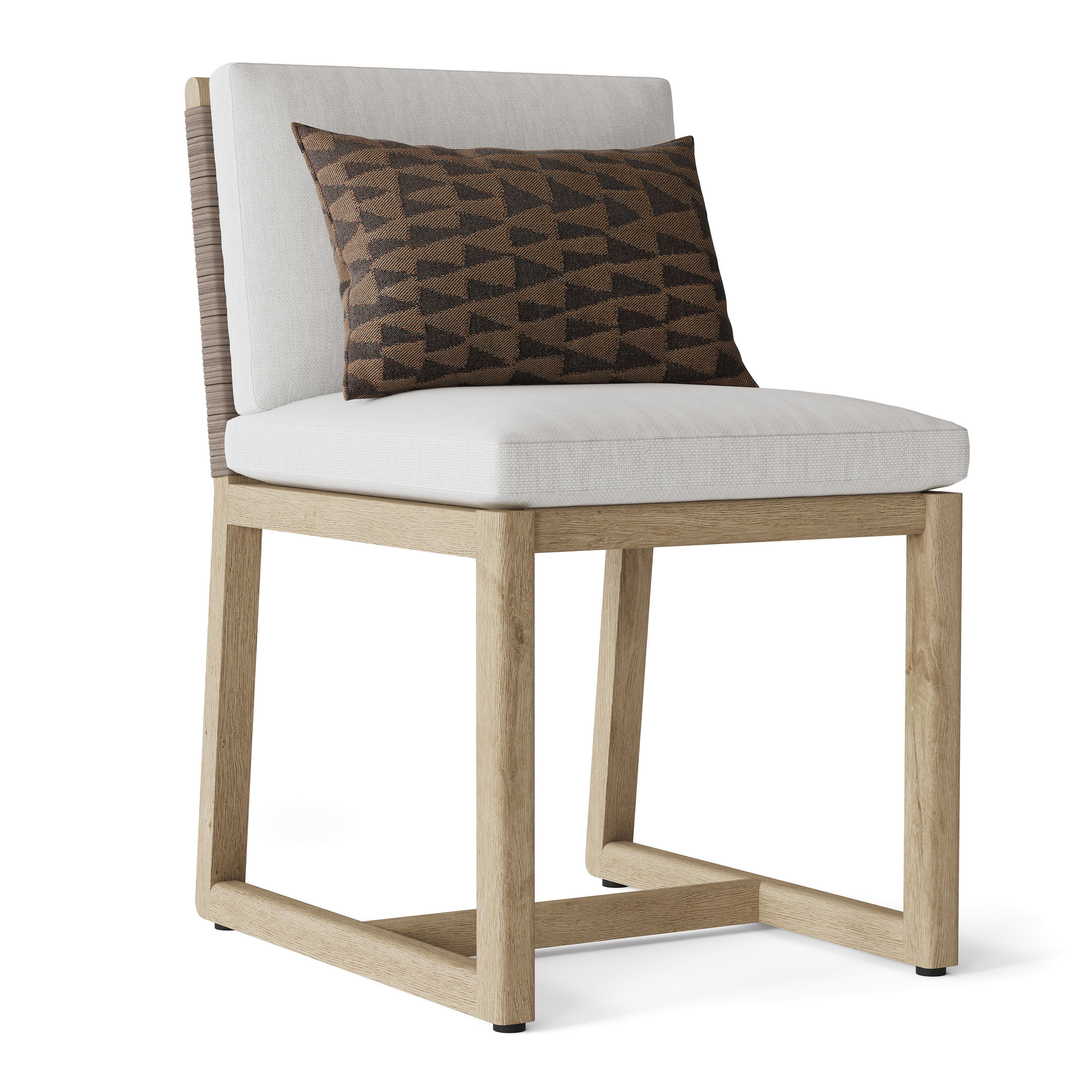 BELIZE TEAK RECTANGULAR DINING TABLE 3D model_5