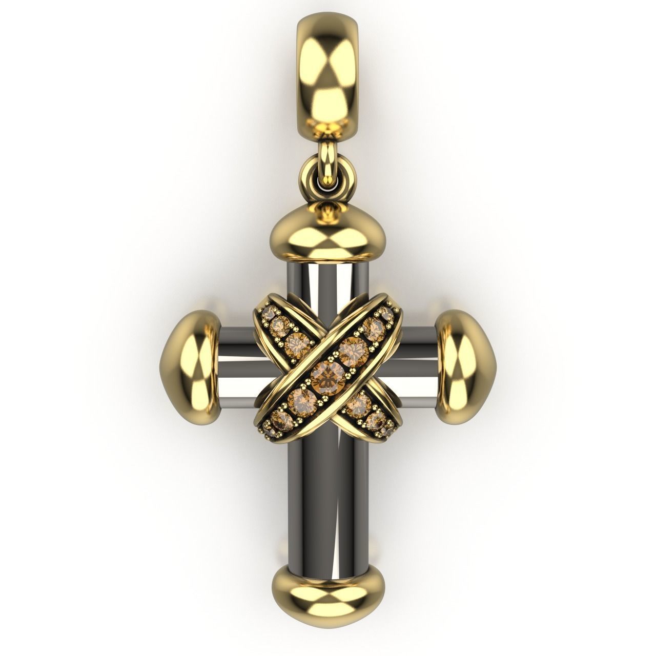 Cross Pendant 6 3D print model_12