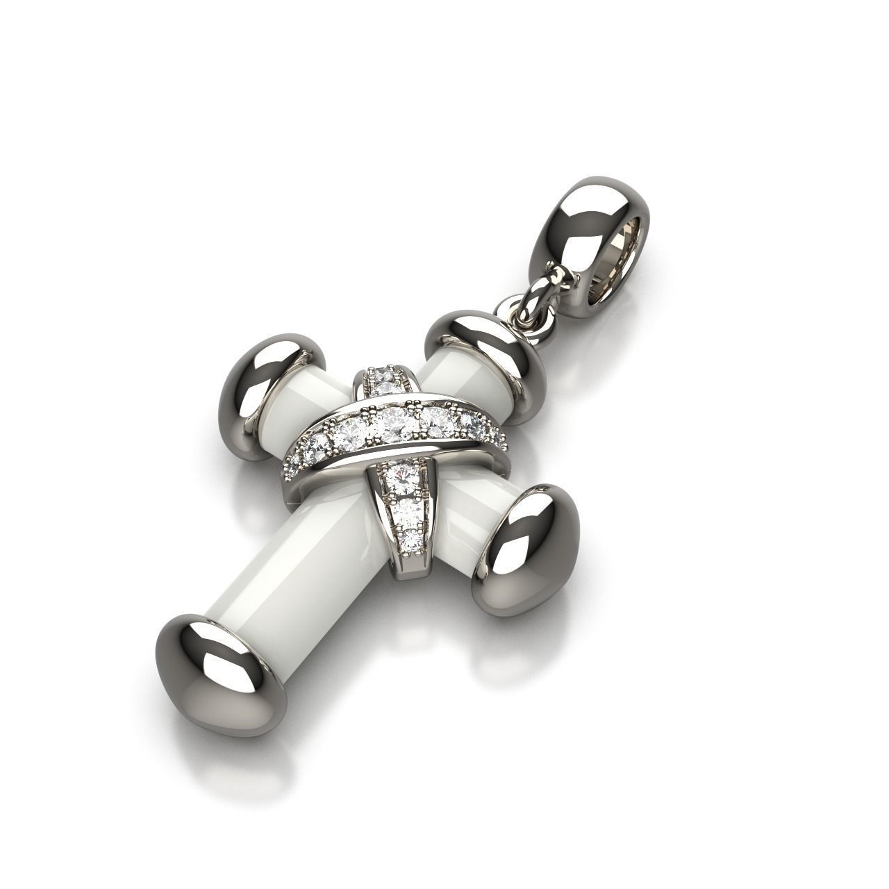 Cross Pendant 6 3D print model_2