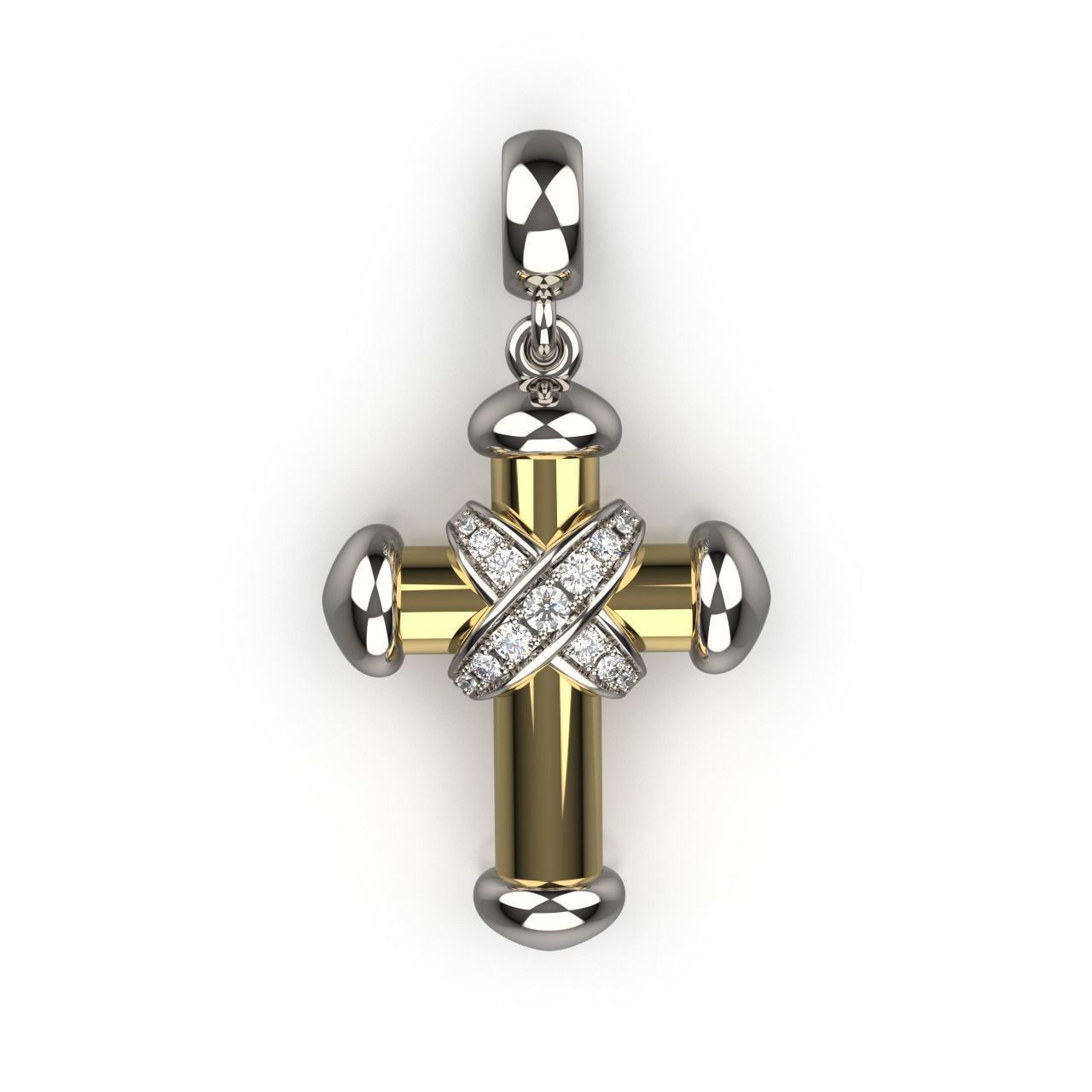 Cross Pendant 6 3D print model_10