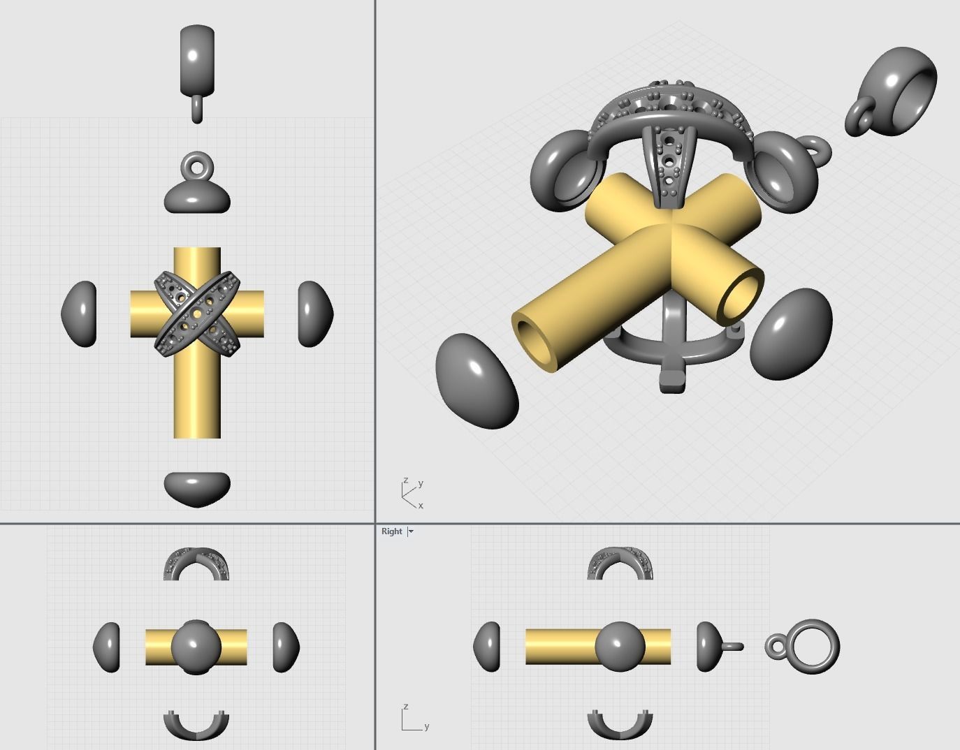 Cross Pendant 6 3D print model_6