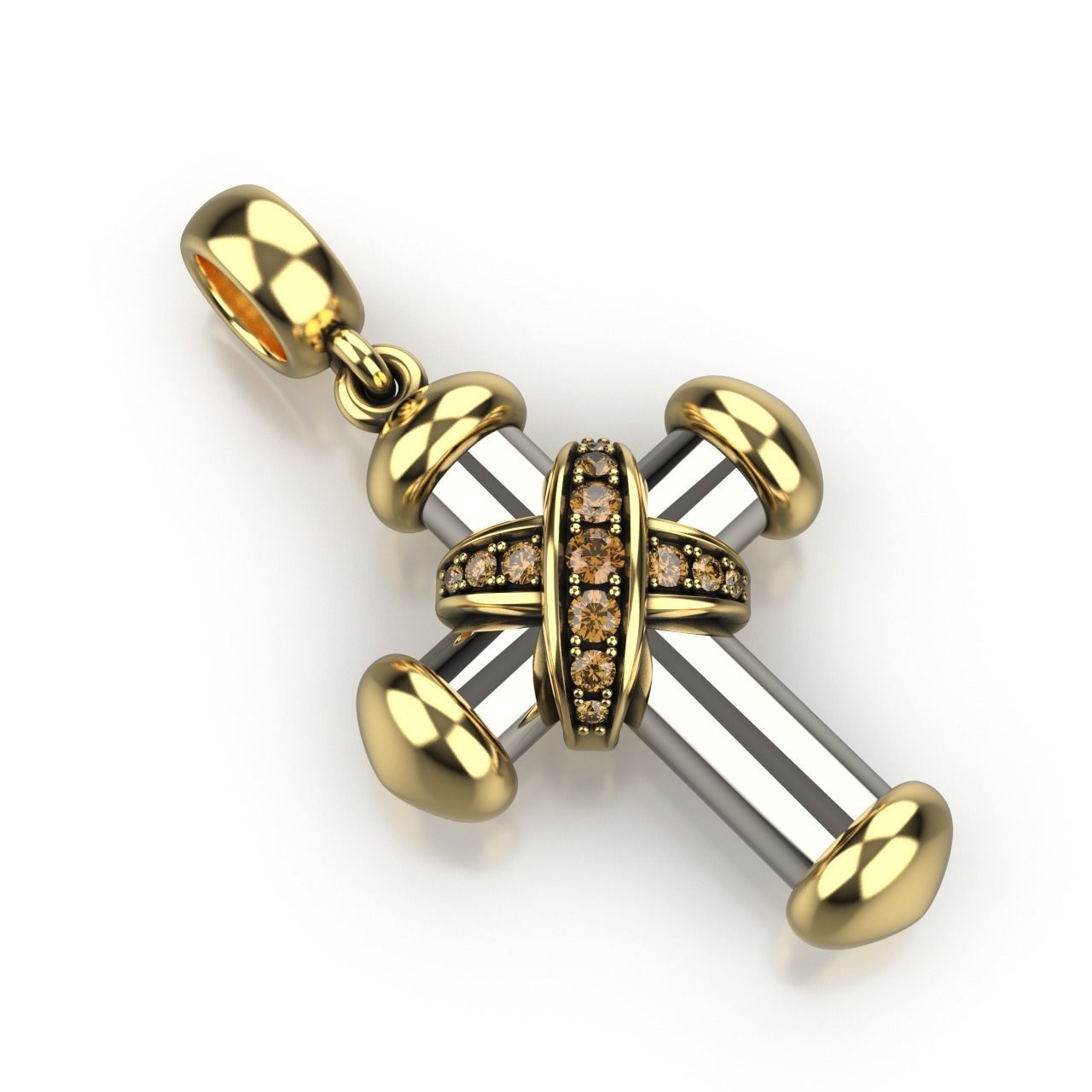 Cross Pendant 6 3D print model_11