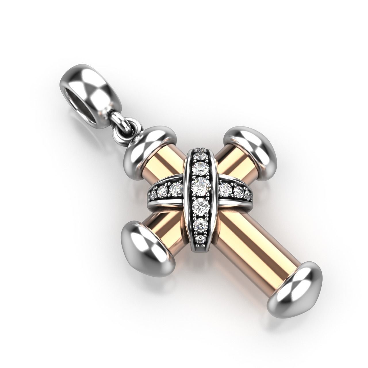 Cross Pendant 6 3D print model_13