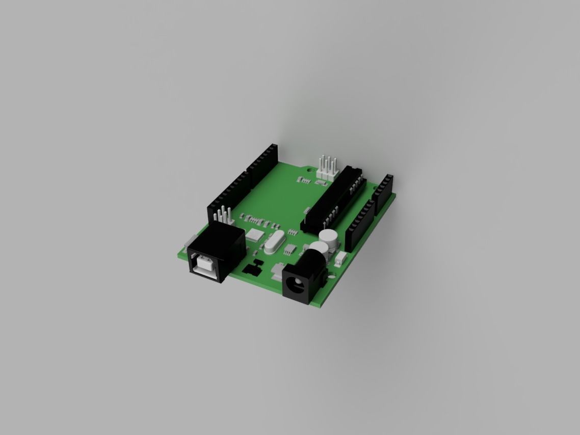 Arduino Uno 3D model_1