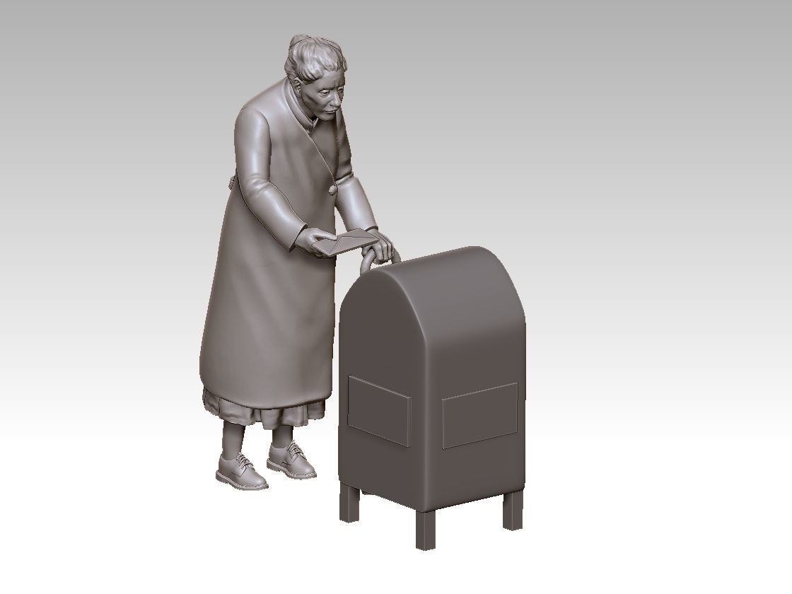 POST BOX 3D print model_8