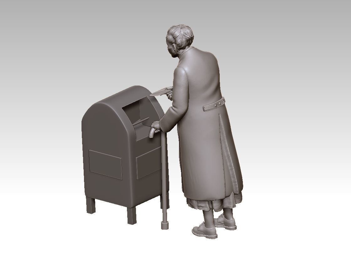 POST BOX 3D print model_23