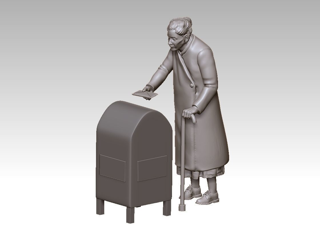 POST BOX 3D print model_19