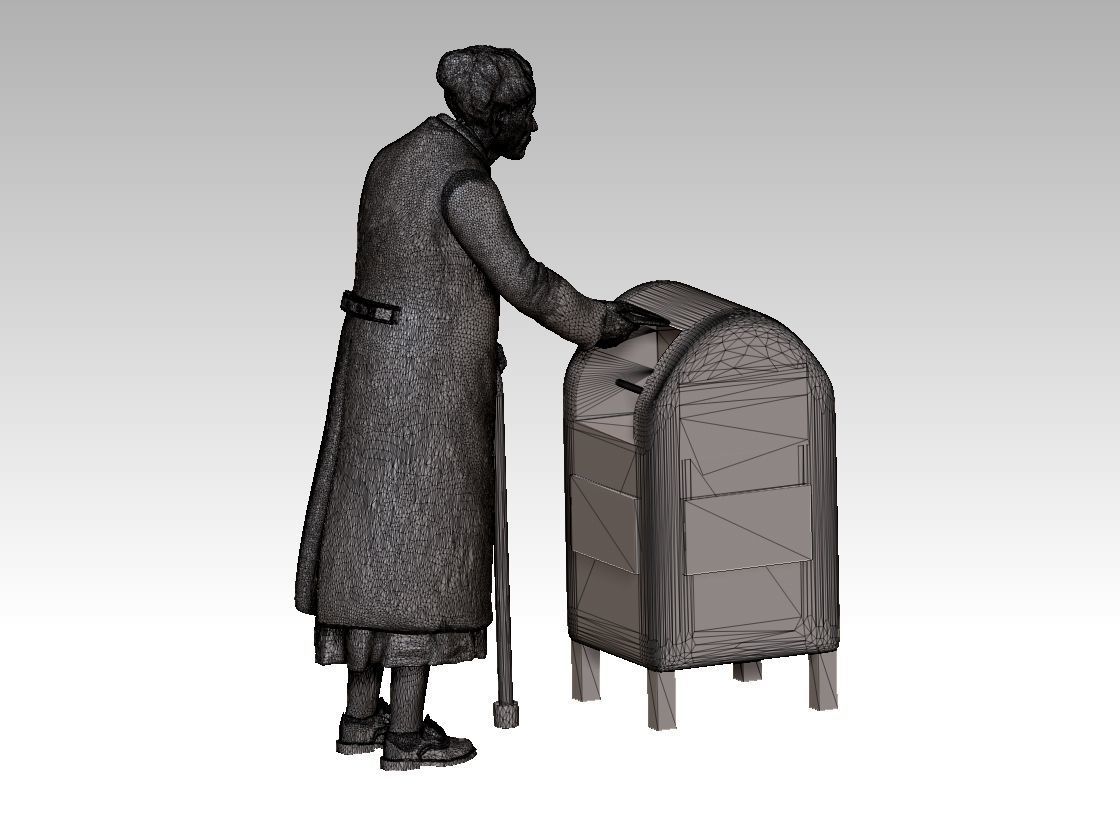 POST BOX 3D print model_24