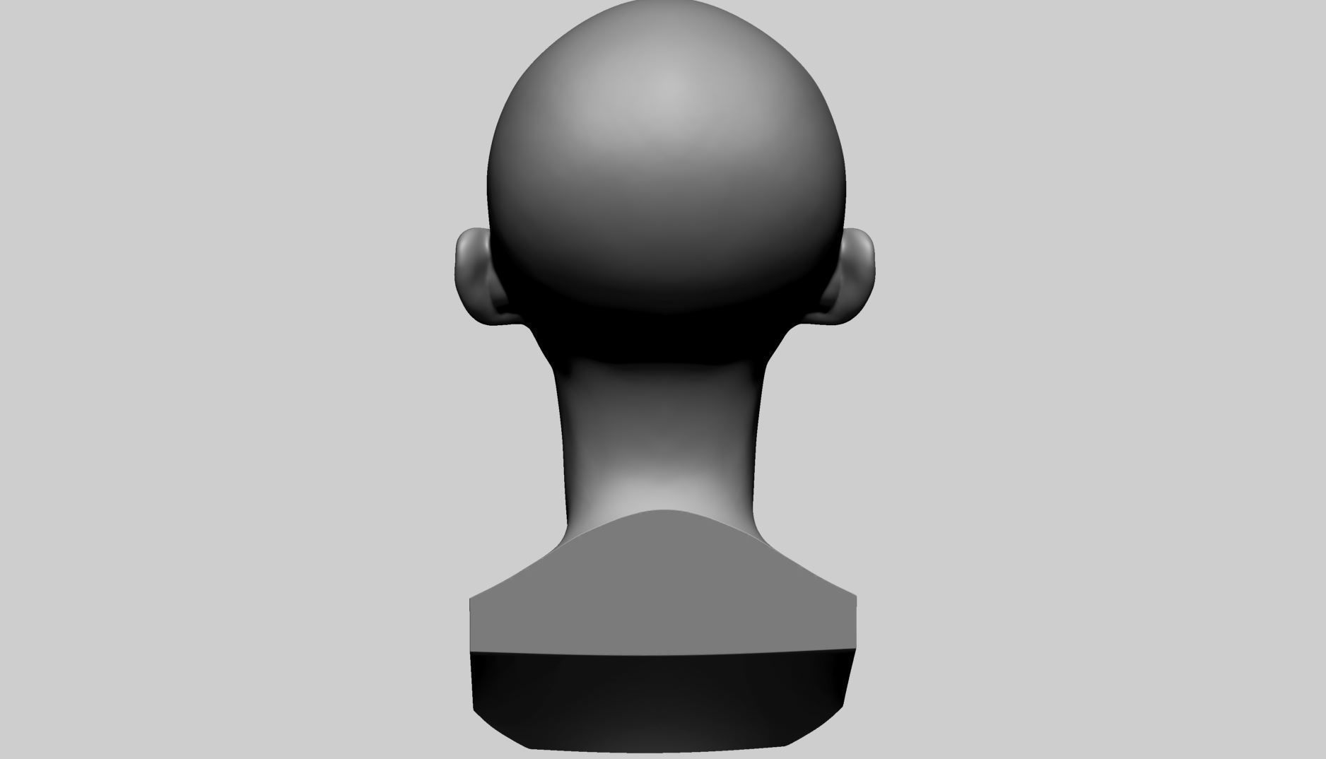 Stylized Female Head D 3D model_3