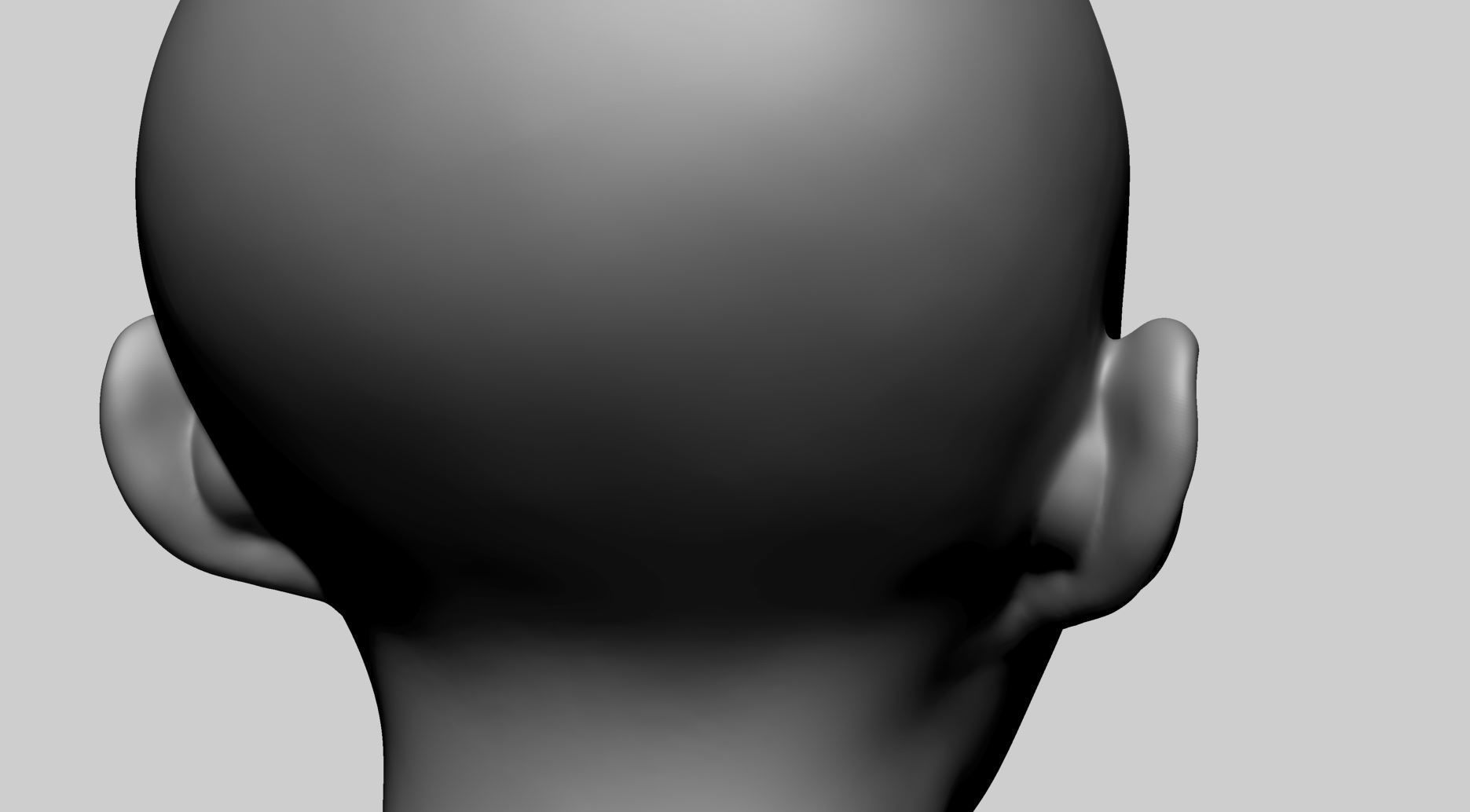Stylized Female Head D 3D model_10
