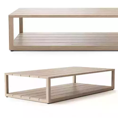 BELIZE TEAK RECTANGULAR COFFEE TABLE 3D model