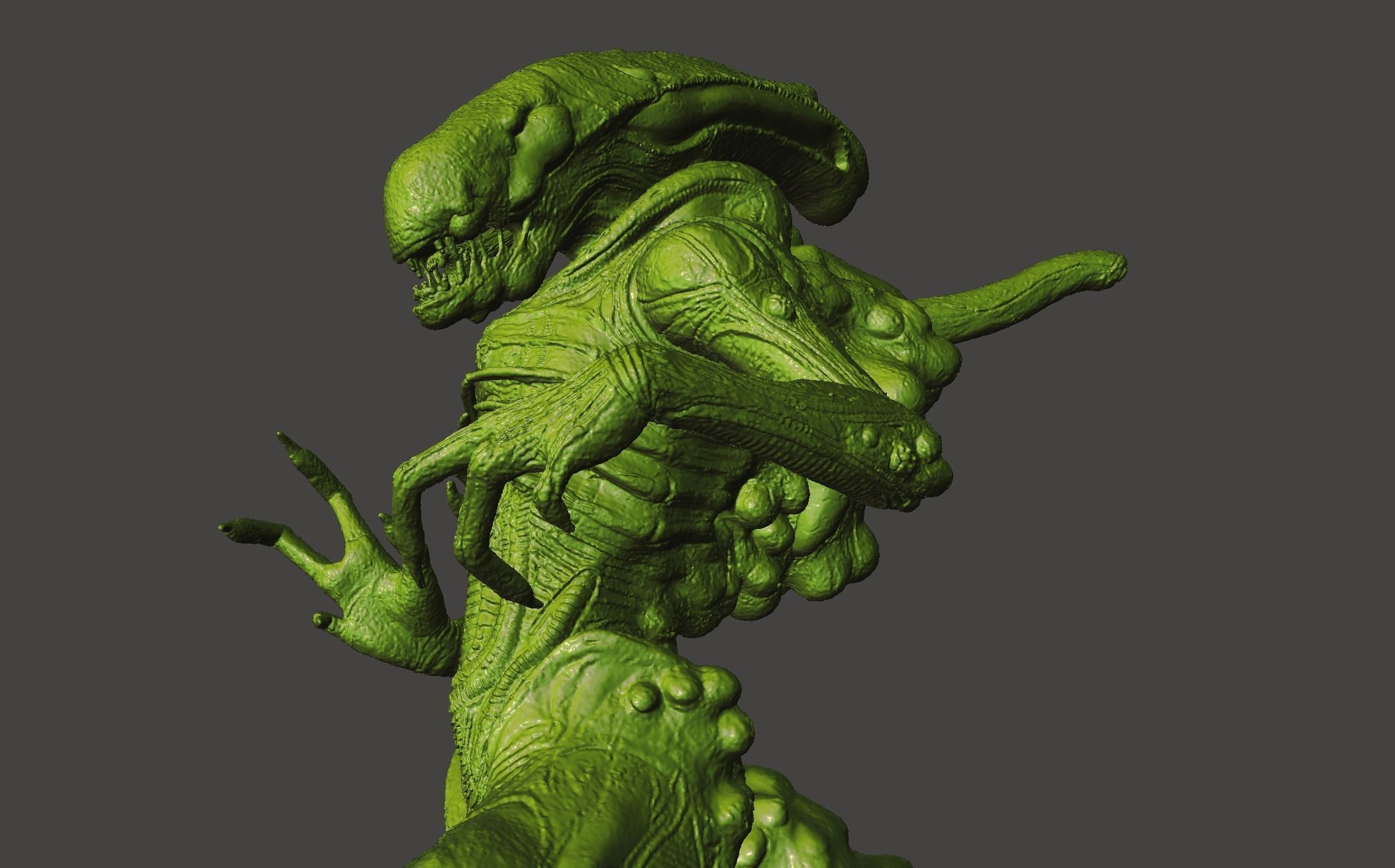 ALIEN BOILER XENOMORPH ALIENS COLONIAL MARINES hi-poly STL 3D print model_48