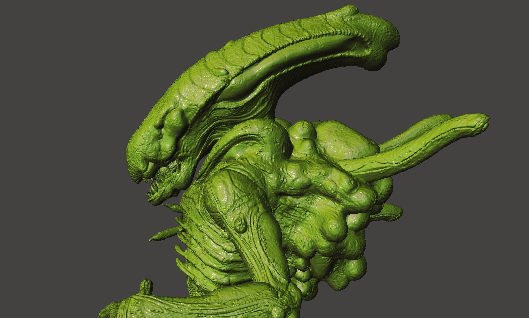 ALIEN BOILER XENOMORPH ALIENS COLONIAL MARINES hi-poly STL 3D print model_49