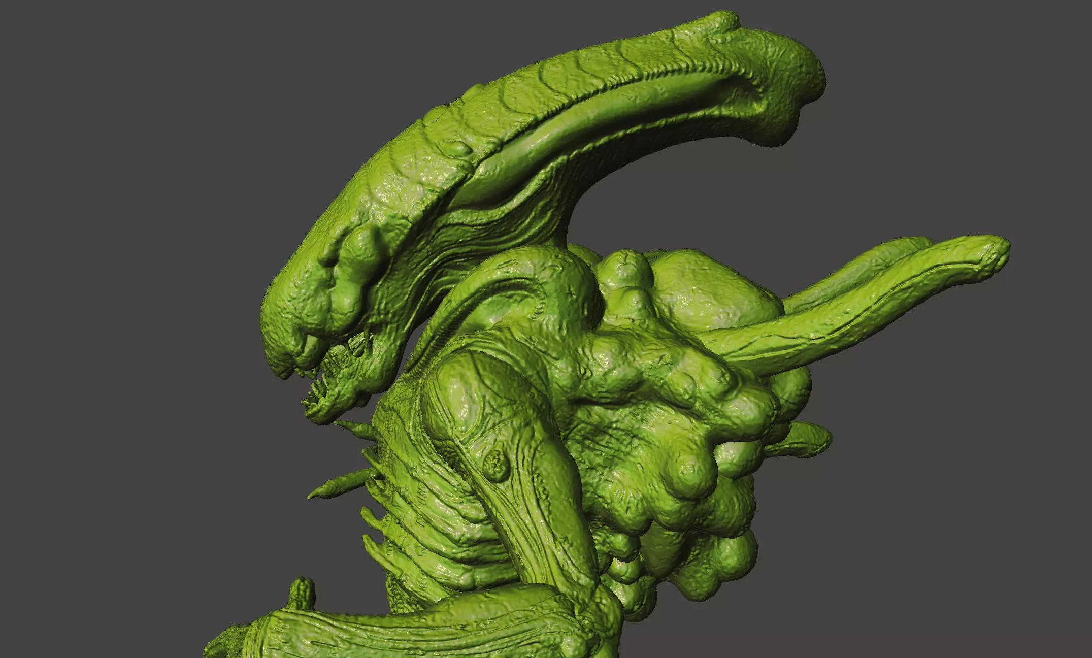ALIEN BOILER XENOMORPH ALIENS COLONIAL MARINES hi-poly STL 3D print model_0