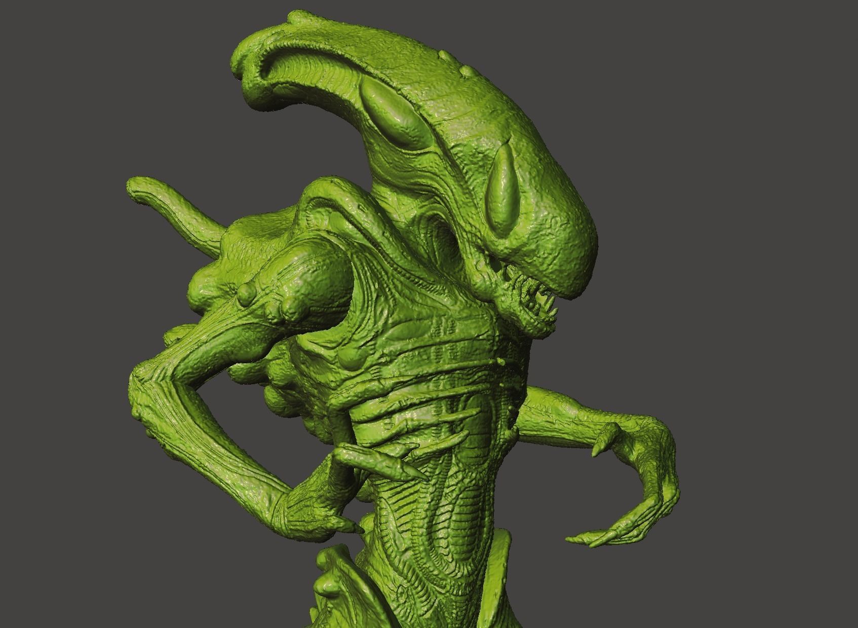 ALIEN BOILER XENOMORPH ALIENS COLONIAL MARINES hi-poly STL 3D print model_52