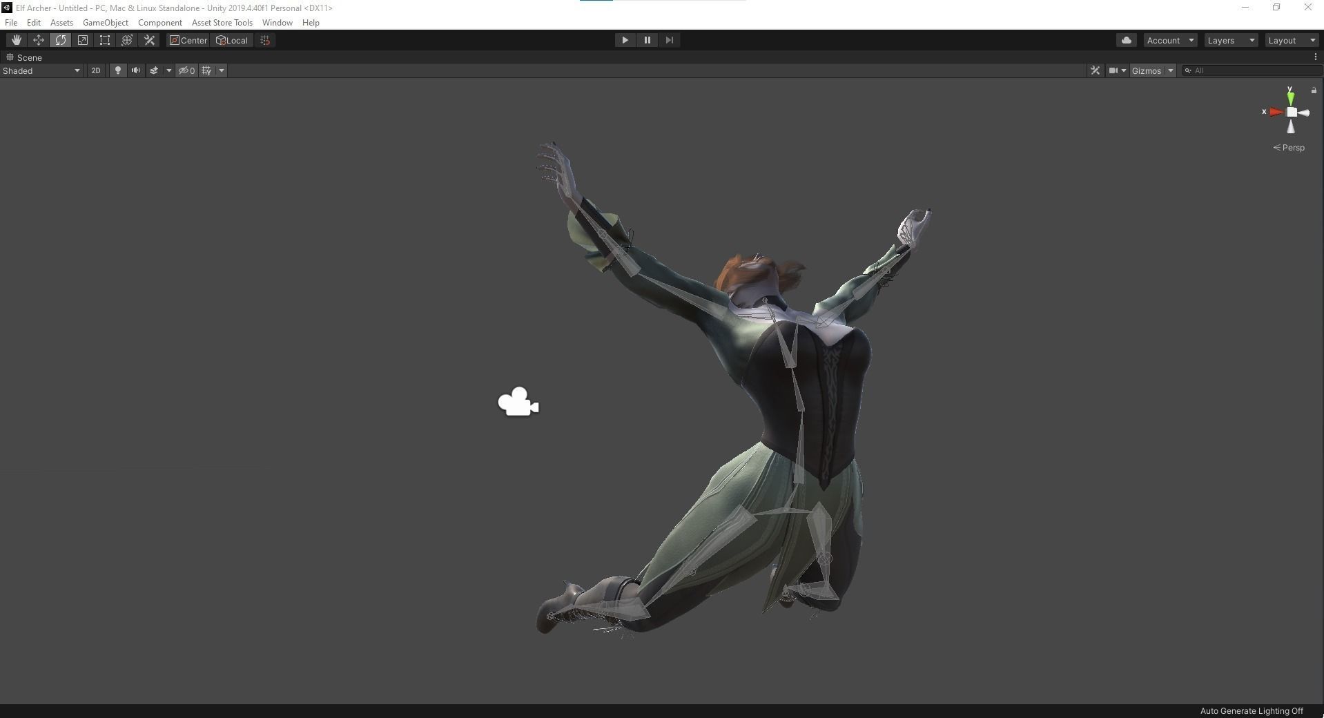 Elf Archer - Game Ready Low-poly 3D model_23