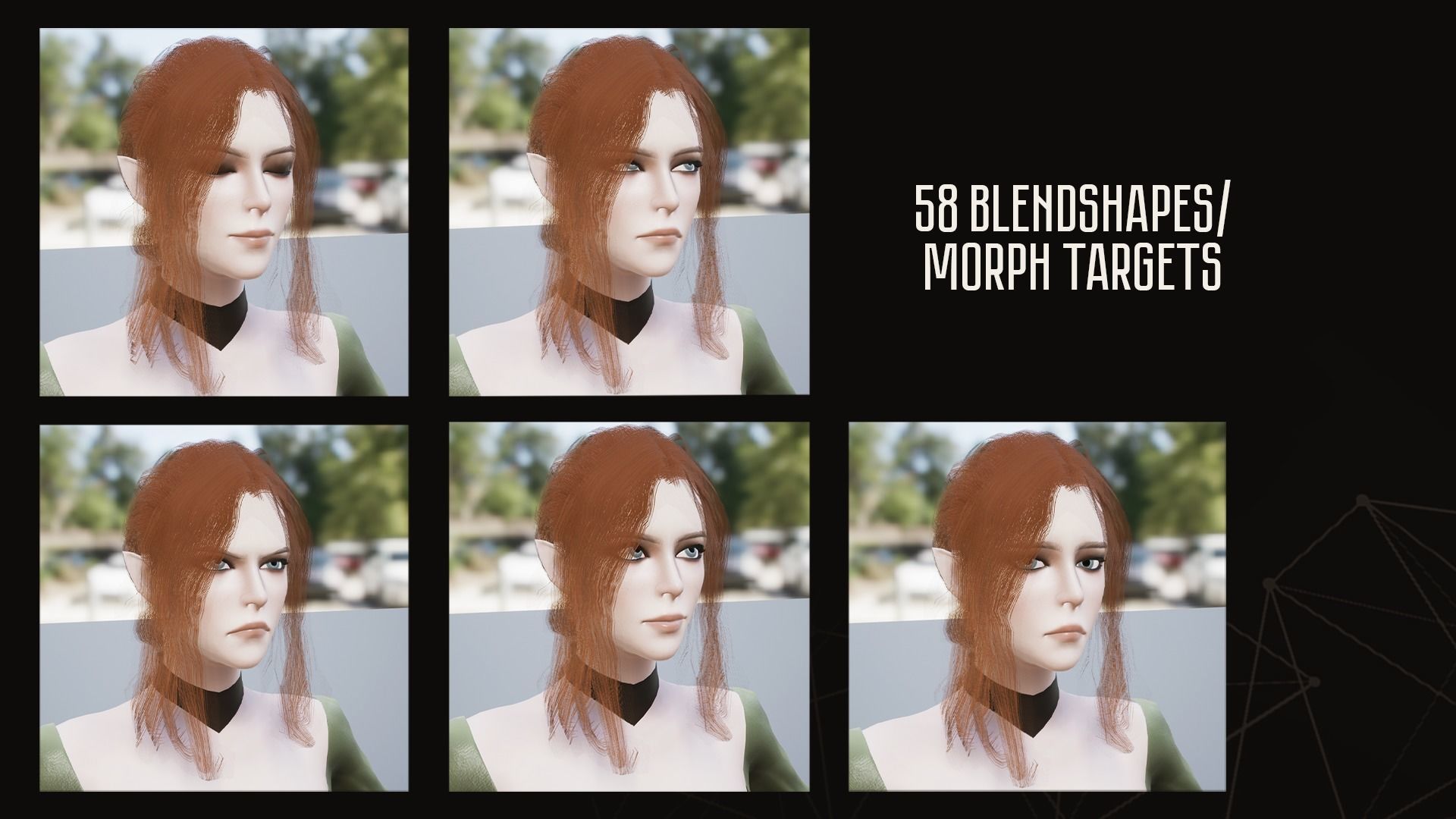 Elf Archer - Game Ready Low-poly 3D model_11