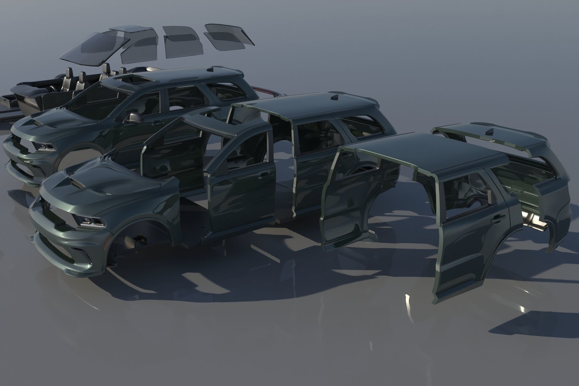 Dodge Durango SRT  3D print model_10