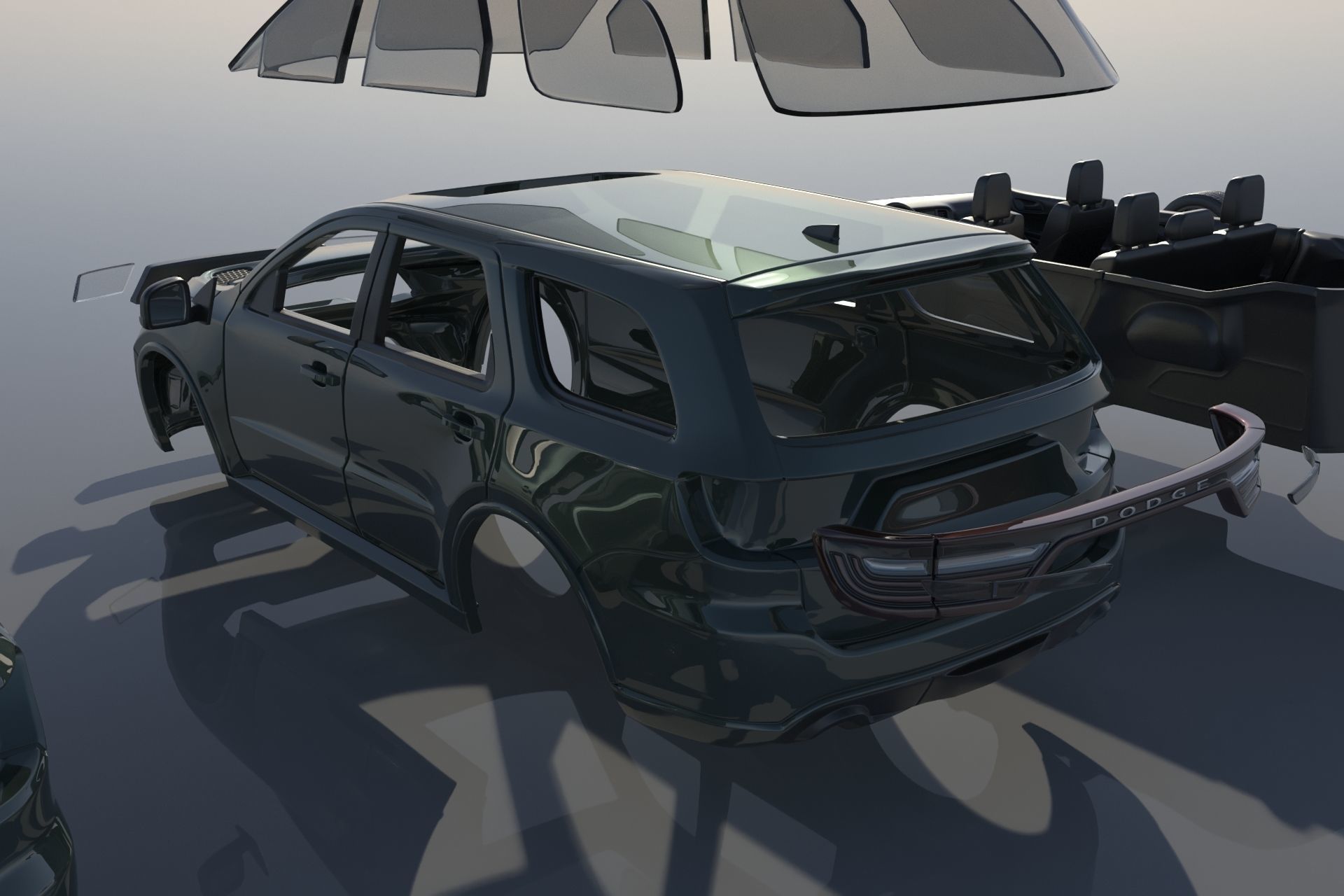 Dodge Durango SRT  3D print model_14
