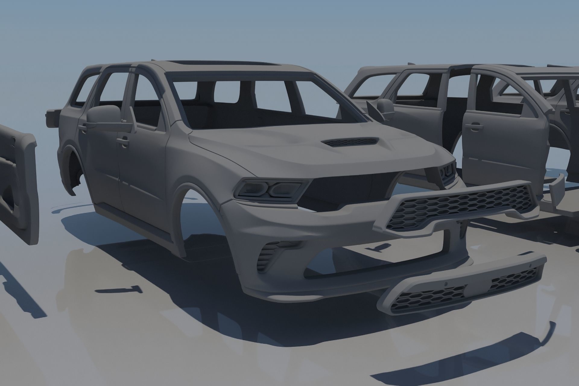 Dodge Durango SRT  3D print model_24