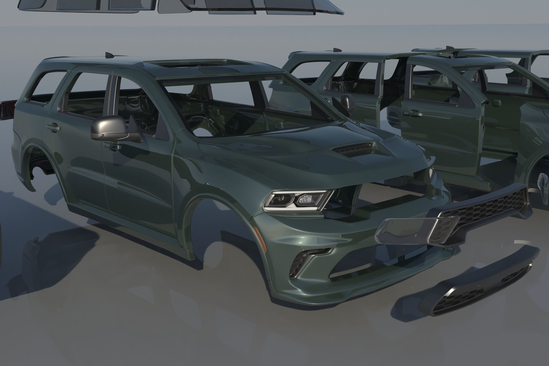 Dodge Durango SRT  3D print model_15