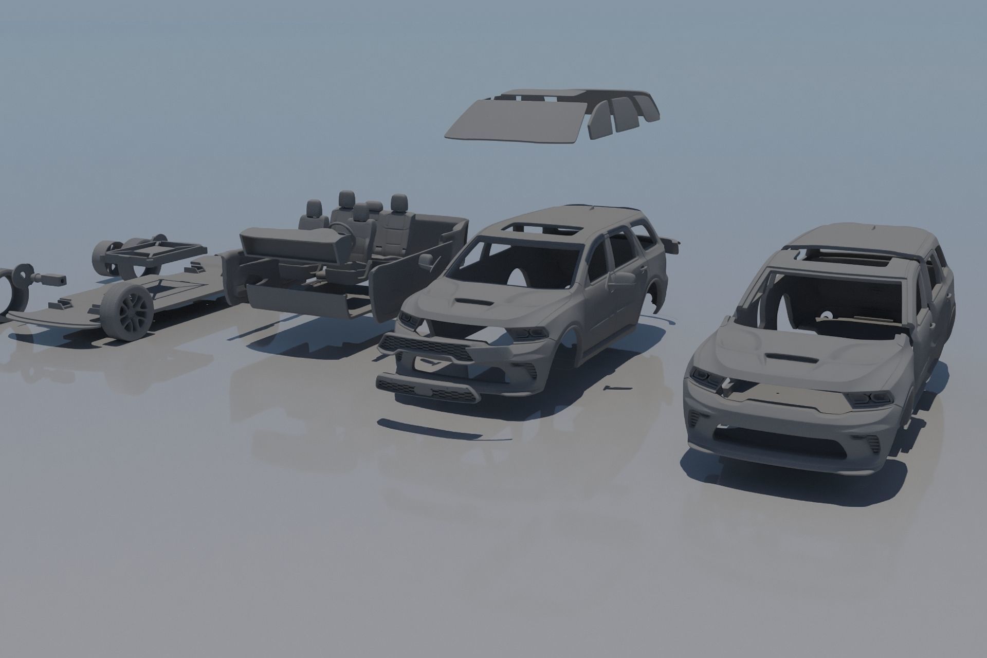 Dodge Durango SRT  3D print model_22