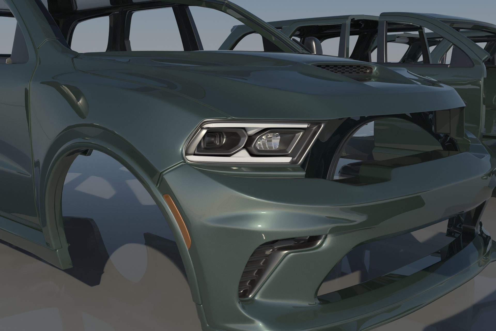Dodge Durango SRT  3D print model_16