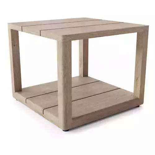 RH BELIZE TEAK SIDE TABLE 3D model