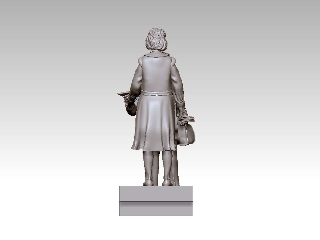 POSTMAN statue of man and woman 3D print model_30