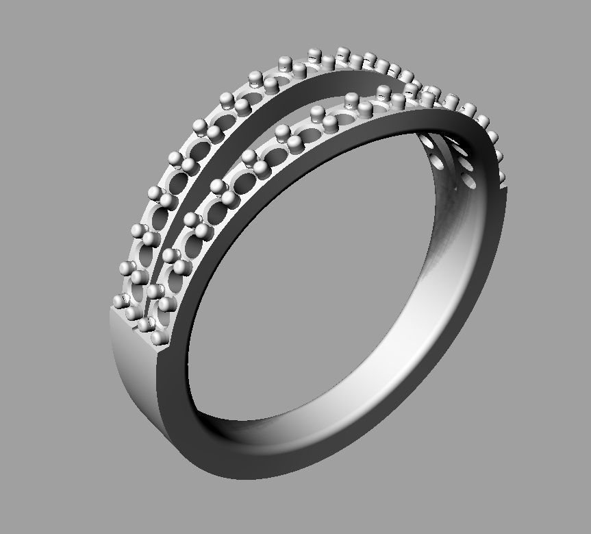 Diamond Ring 3D print model_18