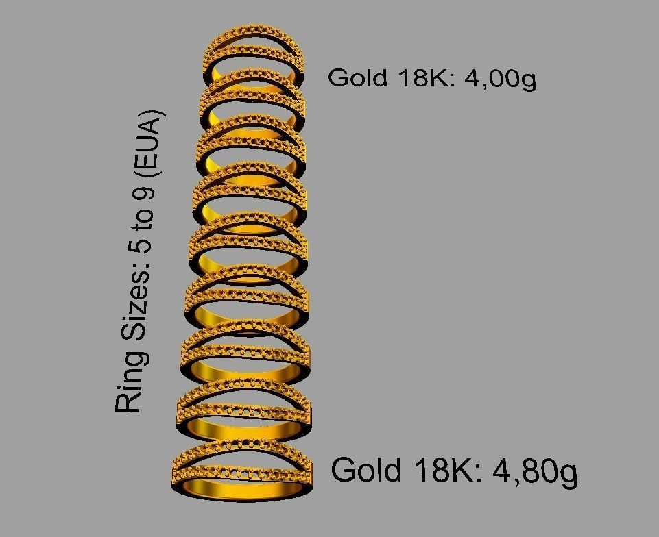 Diamond Ring 3D print model_6