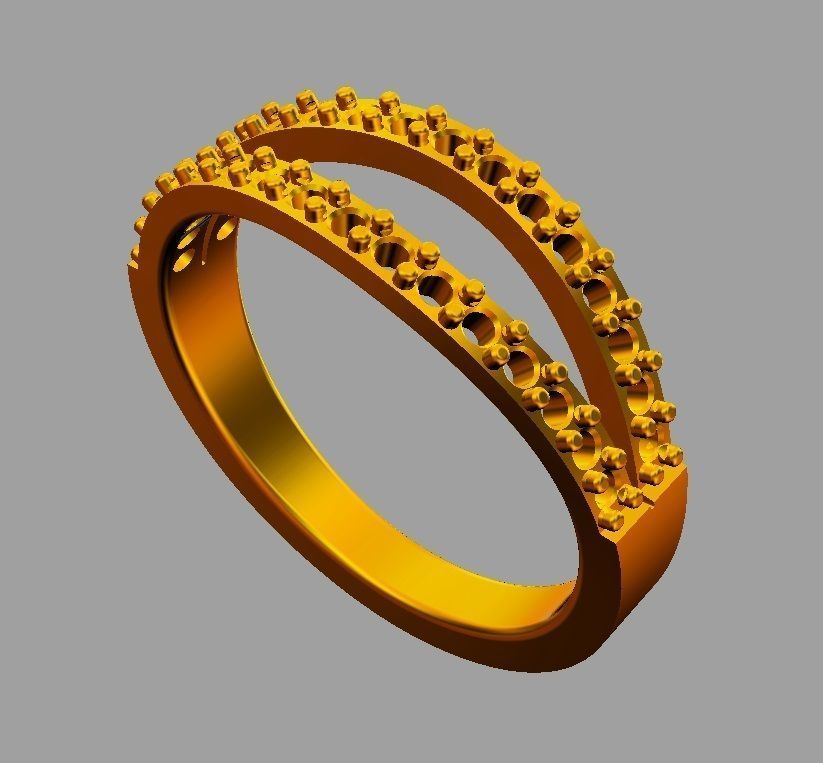 Diamond Ring 3D print model_10