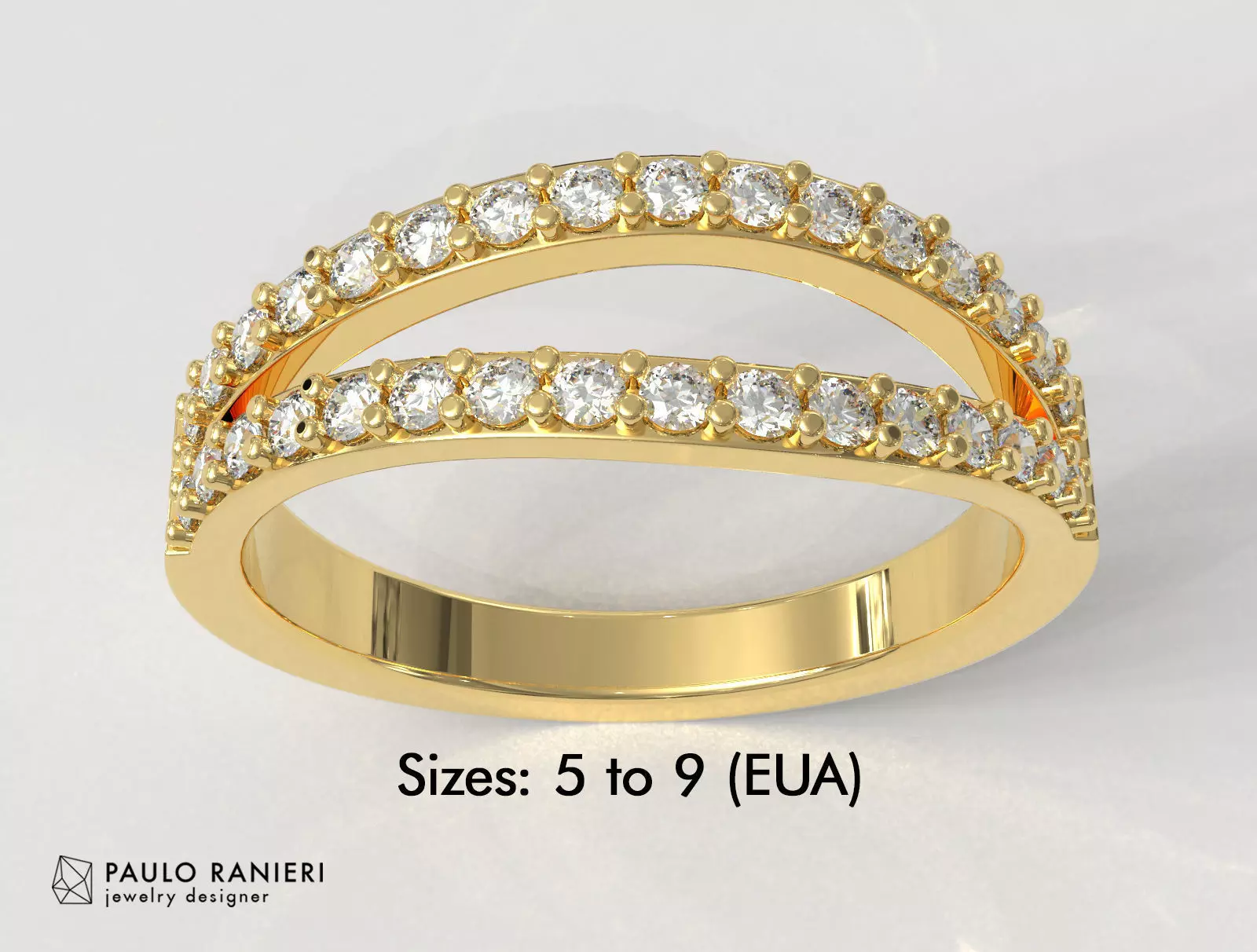 Diamond Ring 3D print model_0