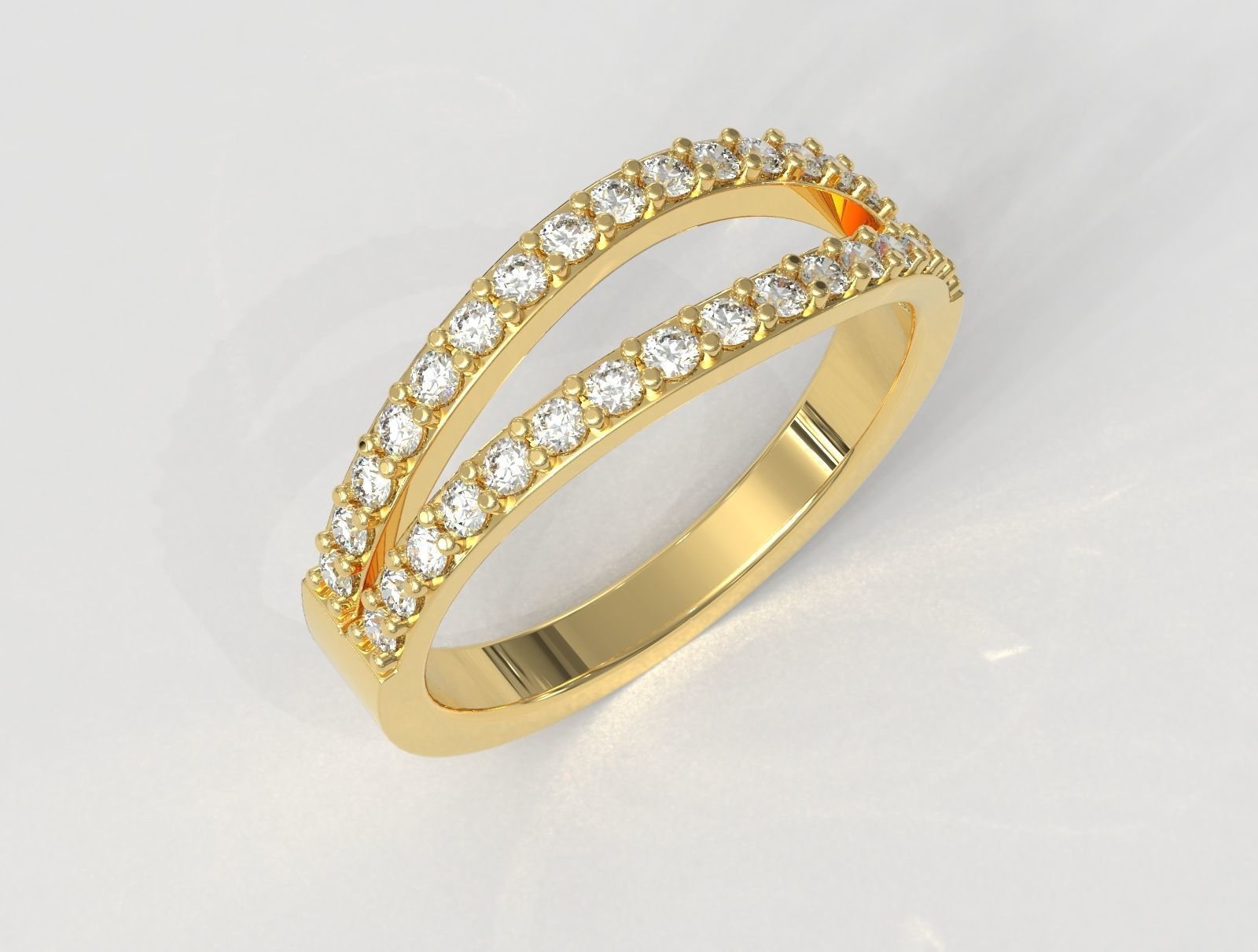 Diamond Ring 3D print model_2
