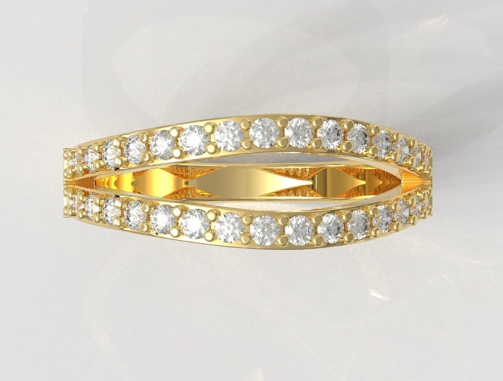 Diamond Ring 3D print model_3