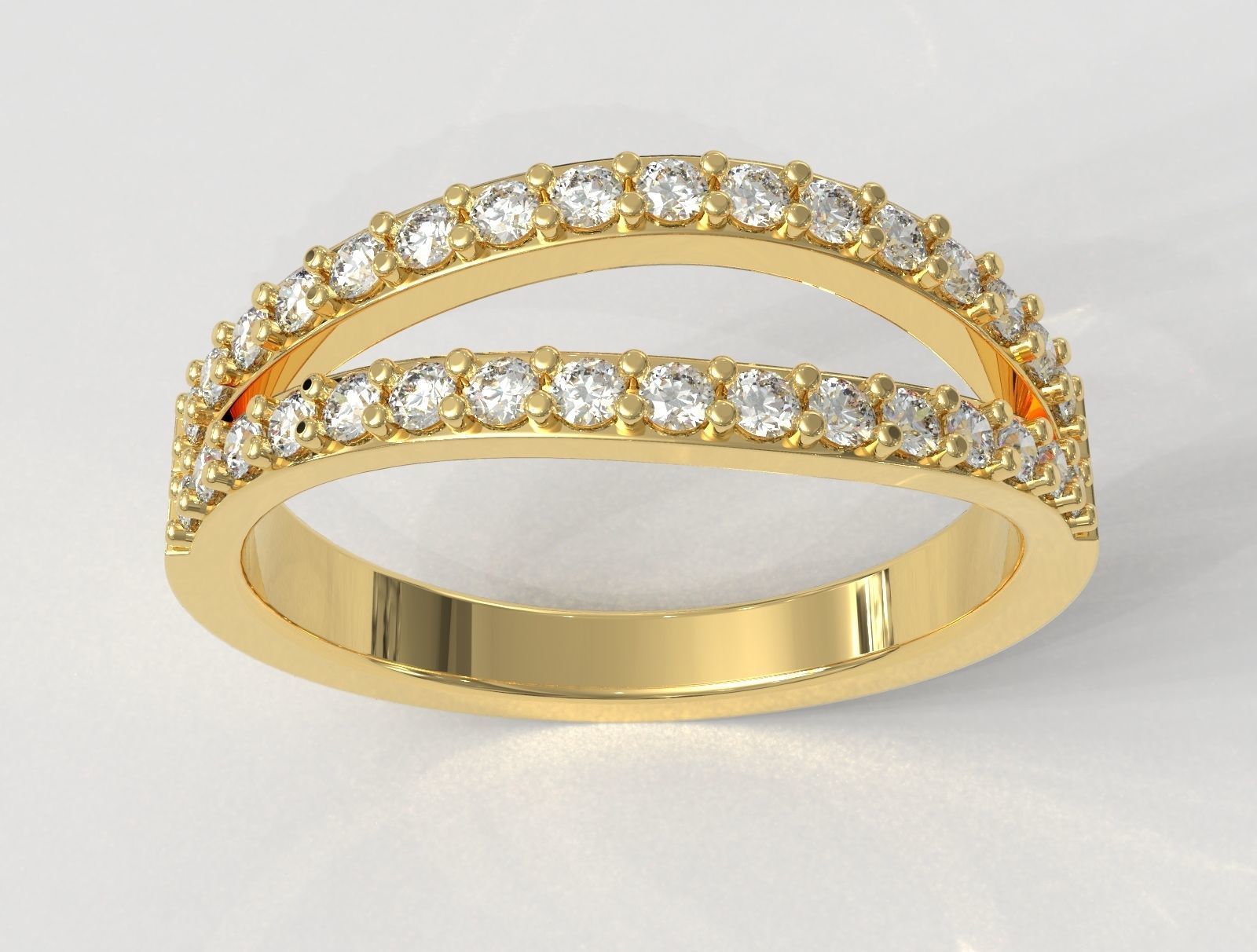 Diamond Ring 3D print model_1