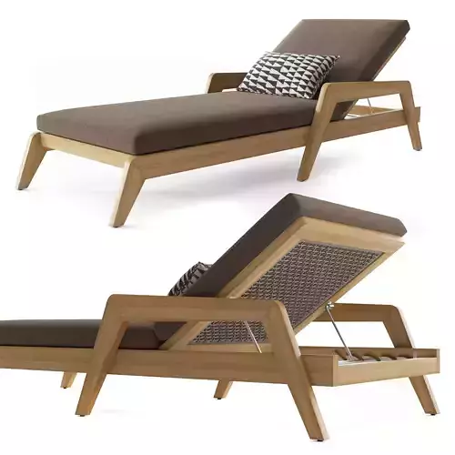 RH  AVILA TEAK CHAISE
