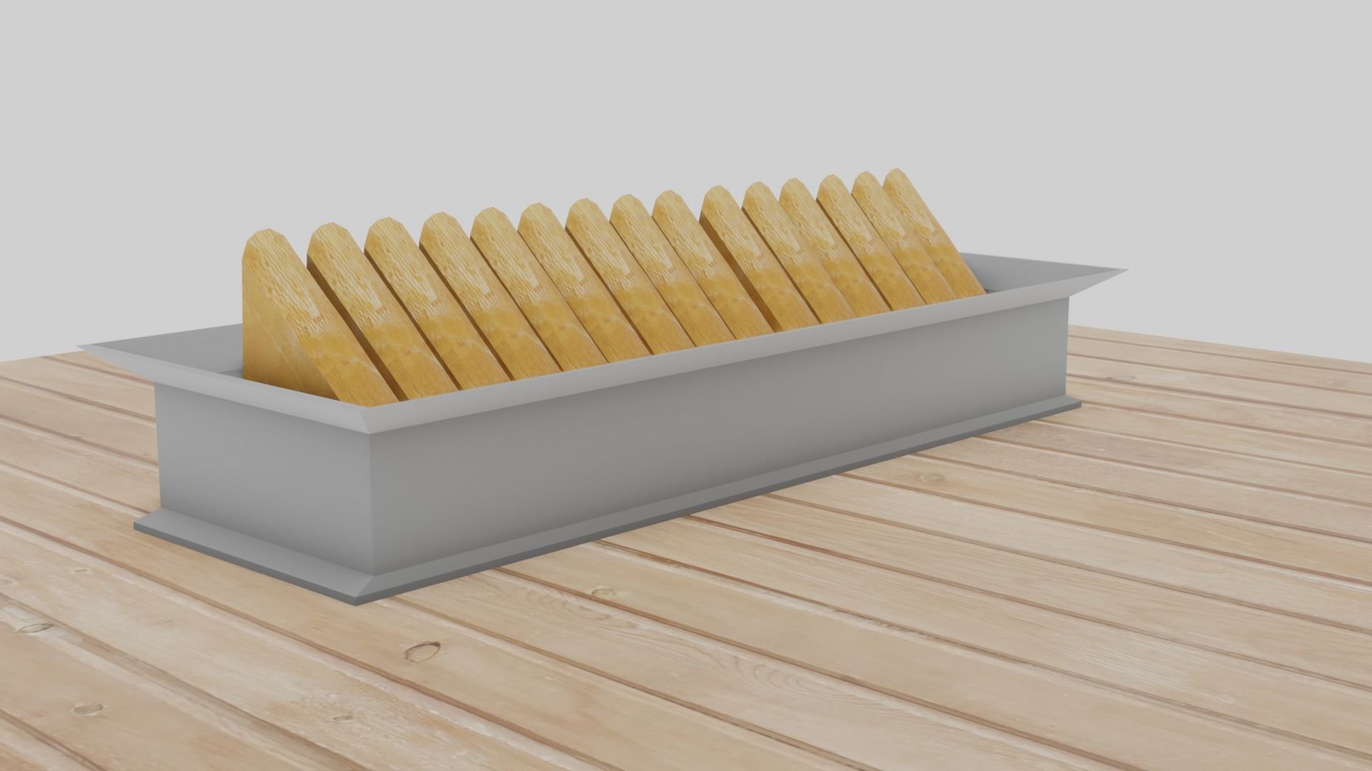 Samosa cheese tray 3D model_2