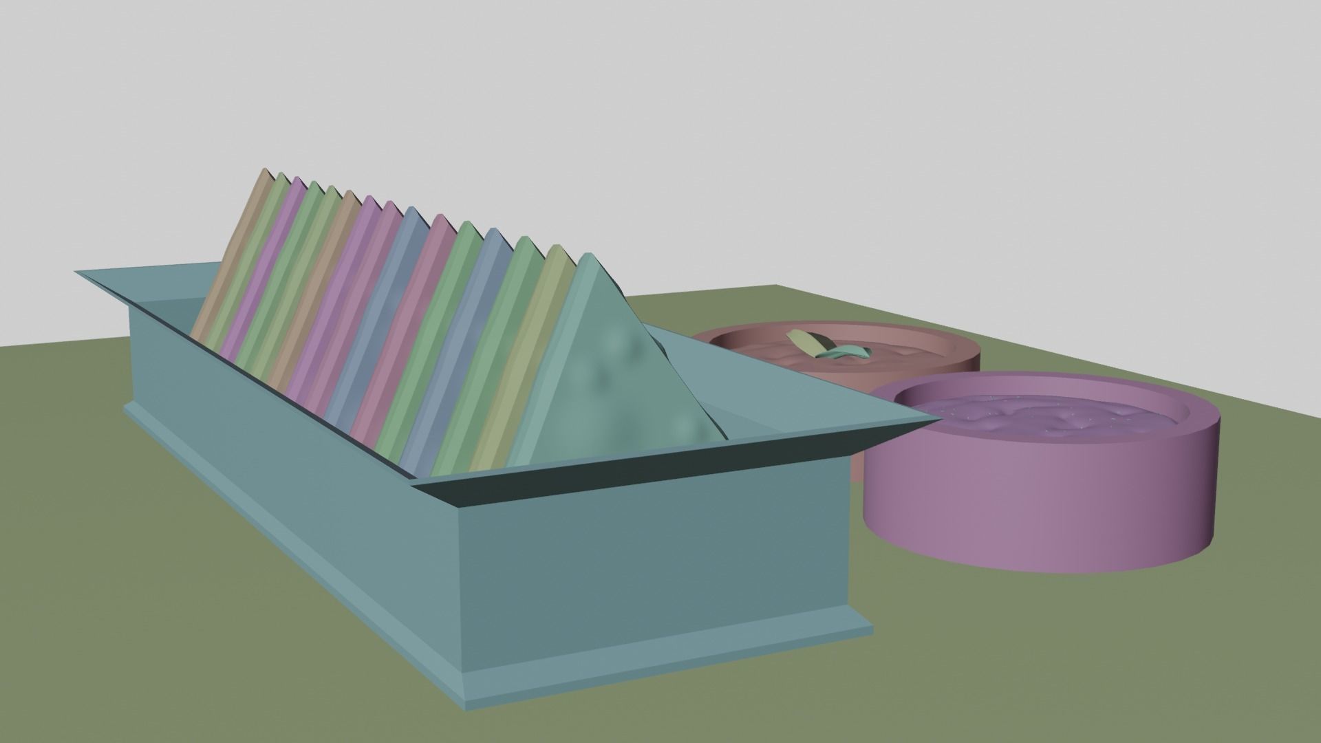 Samosa cheese tray 3D model_4