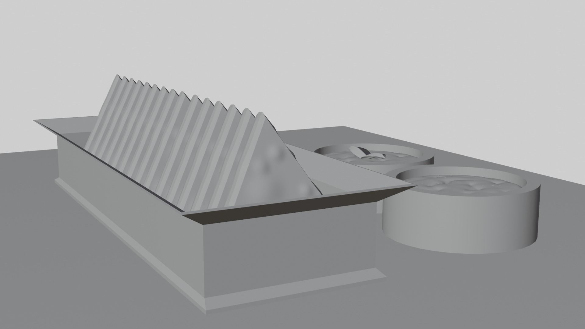 Samosa cheese tray 3D model_3