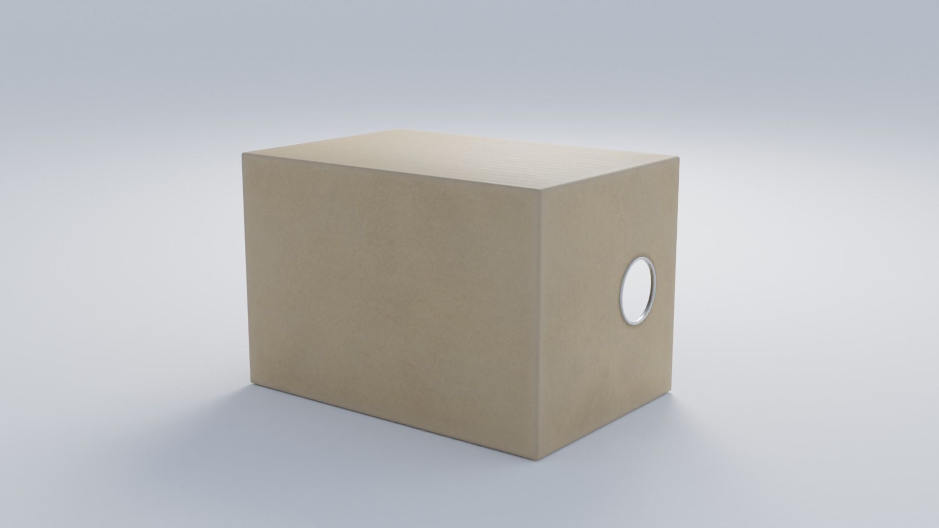 Cardboard Filing Box 4K and 2K Low-poly 3D model_5